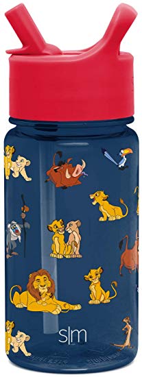 Simple Modern Disney 16oz Summit Kids Tritan Water Bottle with Straw Lid for Toddler - Dishwasher Safe Travel Tumbler - Disney: Lion King