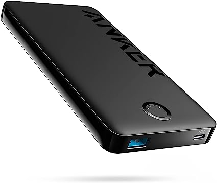 Anker USB-C Power Bank, 323 Portable Charger (PowerCore PIQ), High-Capacity 10,000mAh Battery Pack for iPhone 14/14 Pro / 14 Pro Max/Samsung/Pixel/LG (Black)