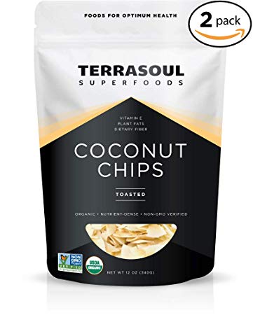 Terrasoul Superfoods Toasted Coconut Chips (Organic), 24 Ounces