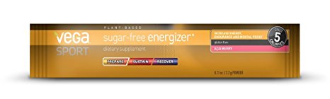 Vega Sport Pre-Workout Sugar-Free Energizer, Acai Berry, 0.11oz, 30 Count