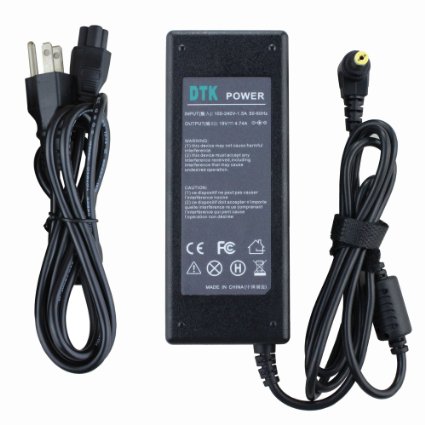 Dtk® Ac Adapter Laptop Computer Charger / Notebook Pc Supply Power source for Acer Aspire High Quality Output: 19V 4.74A 90W ( 75W 65W Compatible)