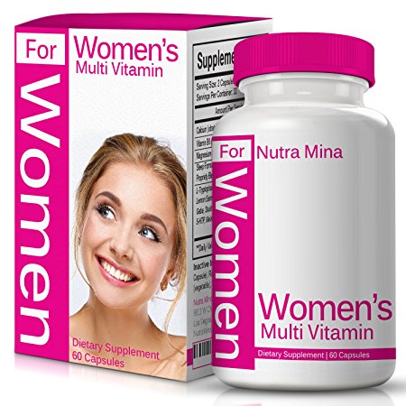FLASH SALE! Multivitamins for WOMEN Advanced Blend With Female Support, Contains Vitamins, Minerals and Antioxidants Essential For A Woman's Unique Needs, Daily Multivitamin Made In USA