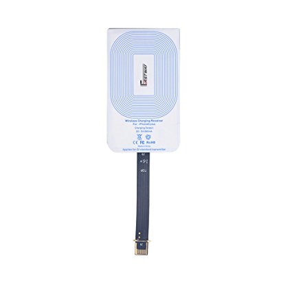 for iphone 6s plus qi receiver FirstwayThin qi wireless charging receiver card for iPhone 6S Plus,6 Plus qi wireless charger card / Chip,adding any our favorite phone case to cover it.Qi wireless charger needs the qi pad   qi receiver(built-in or added-in) BOTH for MUST!-The qi pad NOT included here!