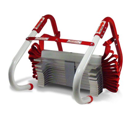 Kidde 468094 Three-Story Fire Escape Ladder with Anti-Slip Rungs, 25-Foot