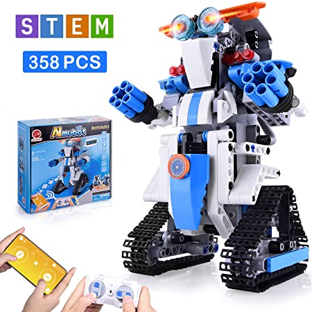 NextX STEM Building Set Robots for Kids Brick Toy Remote & APP Controlled Robots Educational Learning Science Gifts for Boys and Girls 8 Year Old and up