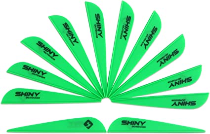 TIGER ARCHERY 3Inch Arrow Fletching Vanes Plastic Feather for DIY Archery Hunting Targeting Arrows(50 PK)