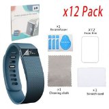 CIKIShield Resistant 12-packscreen Protector for Fitbit Charge  Charge Hr - Free Replacement Program12-pack