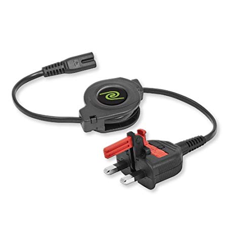 ReTrak UKCHGAC Retractable Universal A/C Cable with Thin Plug Design