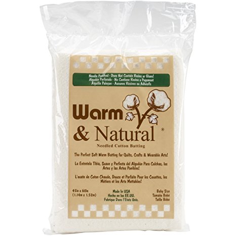 Warm & Natural Cotton Batting-Crib Size 45"X60"