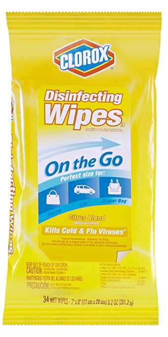 Clorox Disinfecting Wipes On The Go, Citrus Blend, 34 Count Pack