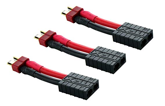 3-Pack of Adapters - Traxxas-type Female to Deans-type Male