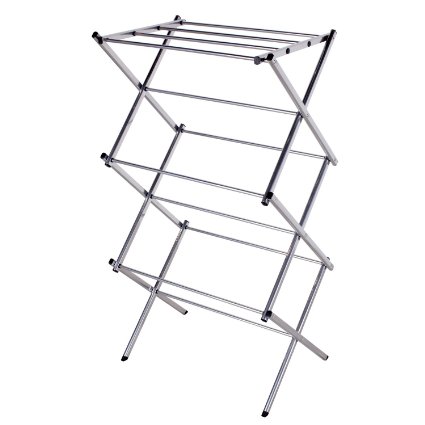 StorageManiac 3-tier Folding Water-Resistant Steel Clothes Drying Rack - 22.44x14.57x41.34 - Inches