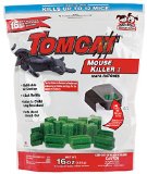 Tomcat Mouse Killer I Kid and Dog Resistant Refillable Mouse Bait Station Bag w 16 Bait Blocks