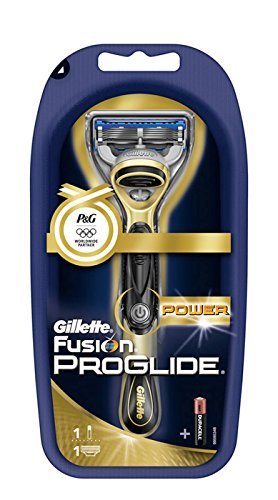 Gíllette Fusion Proglide Power Razor with 1 Cartridge and Duracell Battery