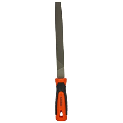 BLACK DECKER Steel 200mm 2nd Cut Flat File (Orange) (BDHT22144)