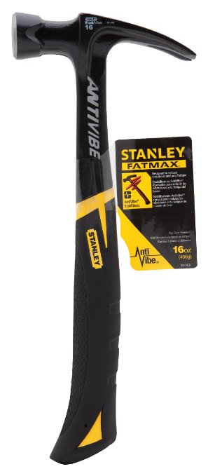 Stanley 51-163 16-Ounce FatMax Xtreme AntiVibe Rip Claw Nailing Hammer