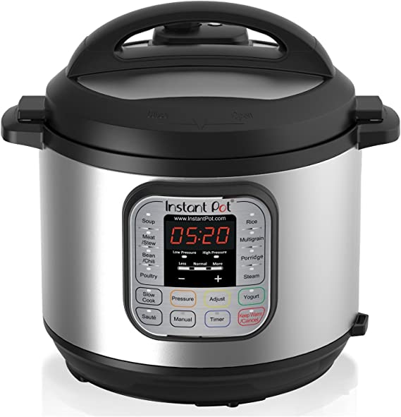 Instant Pot DUO50 7-in-1 Multi-Use Programmable Pressure Cooker, 5 Quart/900W