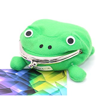 IDS Cute Green Frog Coin Bag Cosplay Props Plush Toy Purse Wallet