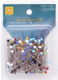 Wrights 881426 Glass Head Multicolor Pins 150-Pack