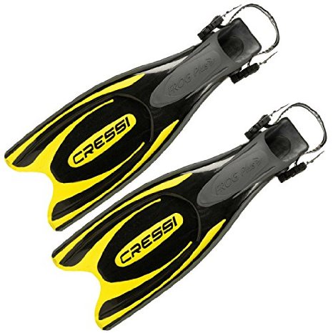 Cressi Frog Plus Open Heel Scuba Diving Fins Powerfull Comfortable Flippers Scuba Dive Gear