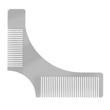 Beard Shaping Tool for Men, Stainless Steel Beard Styling Tool with Comb by,New