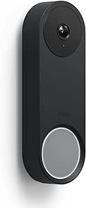 elago Silicone Case Compatible with Google Nest Hello Video Doorbell (Wired, 2nd Gen) - Weather and UV Resistant, Perfect Color Match, Clean Finish (Black)