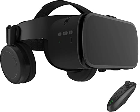 BOBOVR Z6 Virtual Reality Headset, 110°FOV Foldable Headphone IMAX VR Headset for 4.7-6.2 inch Full Screen Smartphone iOS/Android with Game Controller