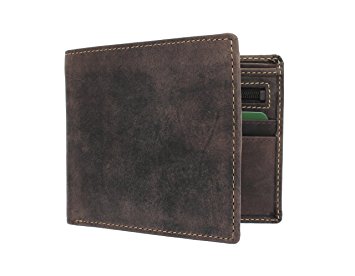 Visconti Hunter Oiled Leather SHIELD Wallet 707 Oil Brown RFID