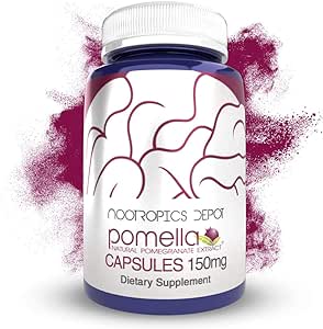 Nootropics Depot Pomella Pomegranate Extract Capsules 150mg (60 Count) | Oxidative and Inflammatory Support Supplement | Promotes Cardiovascular Health