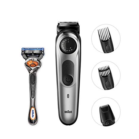 Braun, BeardTrimmer, BT5060, Beard Trimmer and Hair Clipper, Detail Trimmer Attachment, Black/Silver