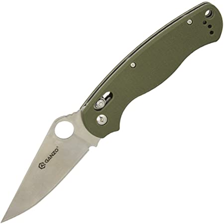 Ganzo G729-GR Folding Knife Handle G10 Green Axis Lock 440C