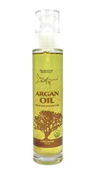 Auzoud Organic Cosmetic Argan Oil, Supports North African Women Farmers, Cultivated on Protected UNESCO World Heritage Site, USDA Certified Organic, Hand-Picked, Cold-Pressed, 3.38 oz (100 ml)