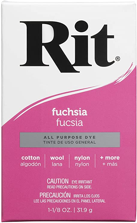 Rit, Fuchsia Purpose Powder Dye, 1-1/8 oz