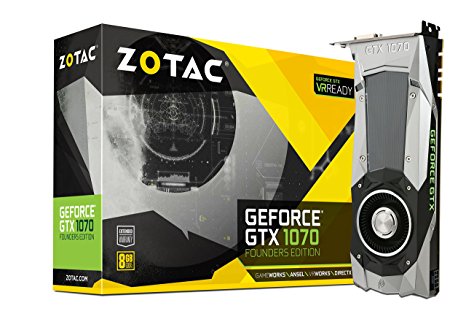 Zotac GeForce GTX 1070 Founders Edition 8GB GDDR5 Graphics Card