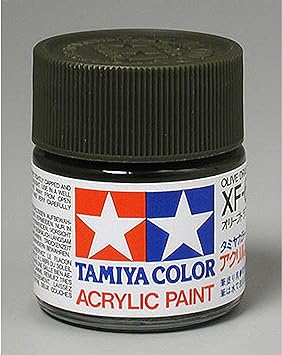 TAMIYA America, Inc Acrylic XF62, Flat Olive Drab, TAM81362