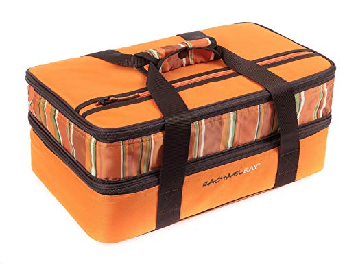 Rachael Ray Expandable Lasagna Lugger, Orange