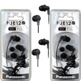 Panasonic RP-HJE120 ErgoFit In-Ear Headphones Stereo Earbuds 2-Pack Black