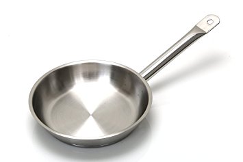 Stainless Steel Professional Frying Pan 24cm - Heavy Duty