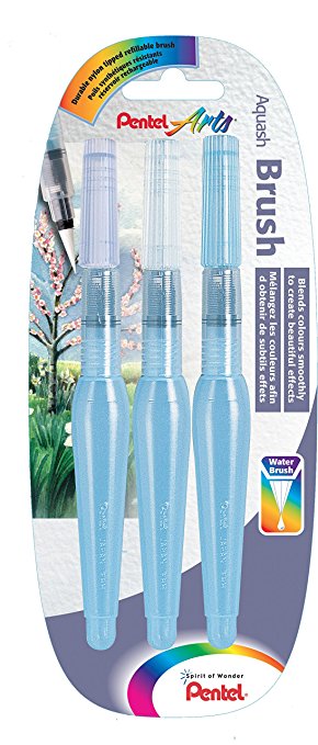 PENTEL AQUASH WATER BRUSH PK3