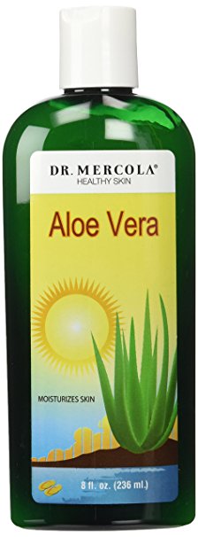 Dr. Mercola Natural Aloe Vera - Contains Cucumber And Green Tea Extracts - 100% Pure Aloe Vera Gel - 8 Fl Oz