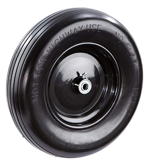 Tricam Farm and Ranch FR2220 No-Flat Replacement Tire for Wheelbarrows, 15-Inch