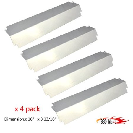 93321(4-pack) Stainless Steel Heat Plate Replacement for Charbroil, Kenmore Sears, Thermos, Lowes Model Grills and Others
