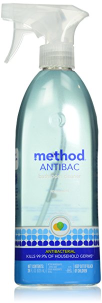 Method Naturally Derived Antibacterial Bathroom Cleaner Spray, Spearmint, 28 Ounce ( Packaging may Vary )