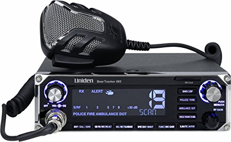 BearTracker 885 Hybrid CB Radio/Digital Scanner with BearTracker Warning System