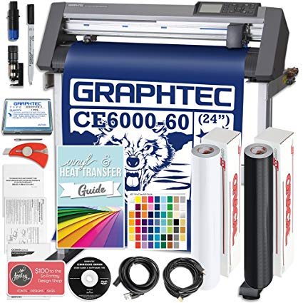 Graphtec PLUS CE6000-60 24 Inch Professional Vinyl Cutter with BONUS Oracal 651, $2100 in Software, and 2 Year Warranty