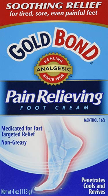 Gold Bond Pain Relieving Foot Cream, 4 Ounce