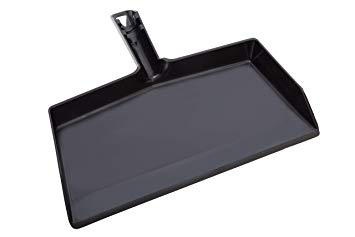 Fuller Brush Black Clip-On Dustpan - Heavy Duty Plastic Clip On Dust Pan w/Wide Sweep Opening & Easy Grip Handle - Home & Commercial Dusting & Cleaning Tool