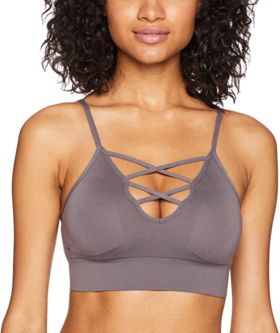 Amazon Brand - Mae Women's Strappy Plunge Bralette (for A-C Cups)