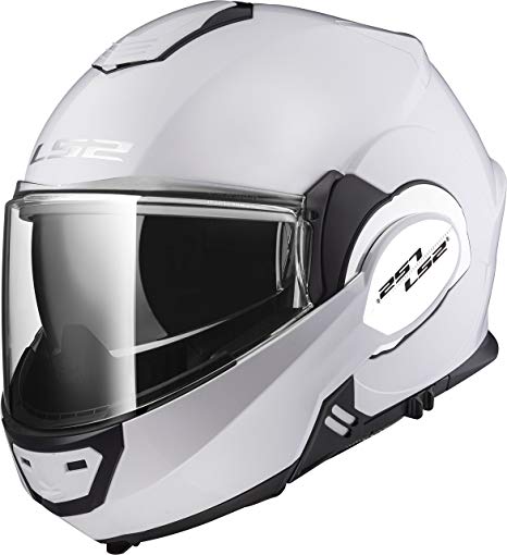 LS2 Helmets Motorcycles & Powersports Helmet's Modular Valiant (White, Large)