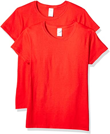 Gildan Women's Heavy Cotton Adult T-Shirt, 2-Pack